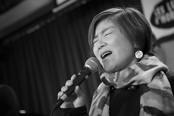 Maki's recording at Jazz Station